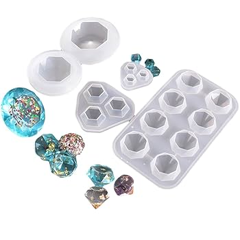 シリコンモールド 15 シリコンモールド 25.鉱石8個型 宝石 鉱石 鉱物 | プチココ